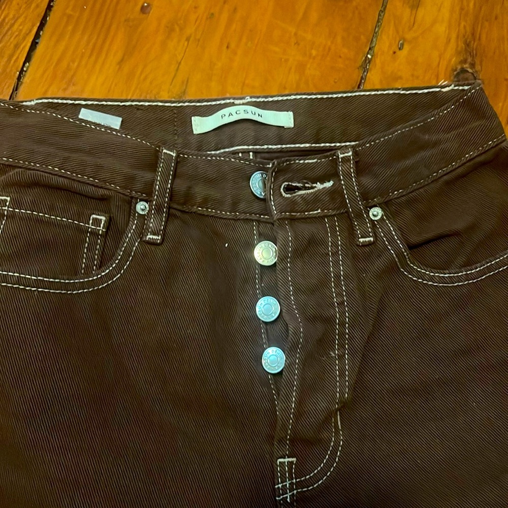 Pacsun brown dad jeans
